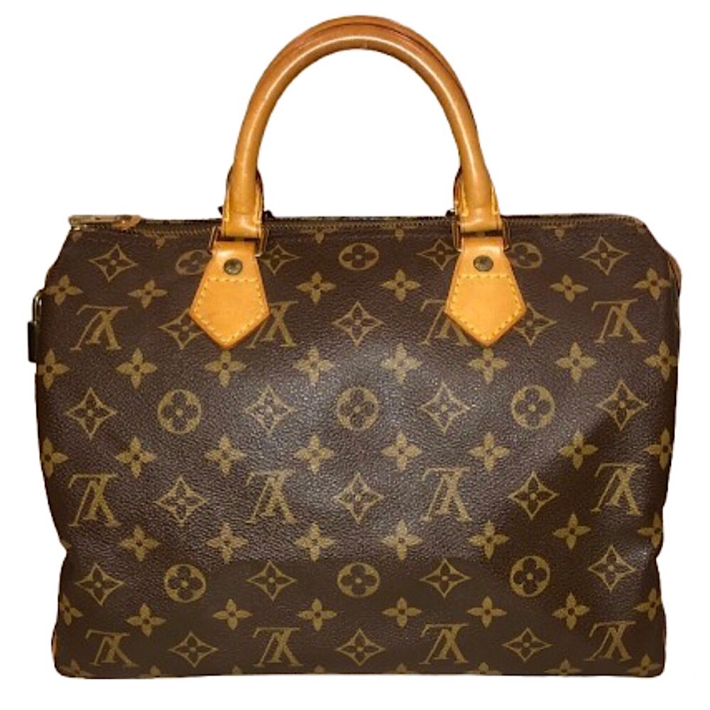 Vintage LOUIS VUITTON Speedy 30 Top Handle Monogram Travel Boston Tote Bag - Picture 10 of 17